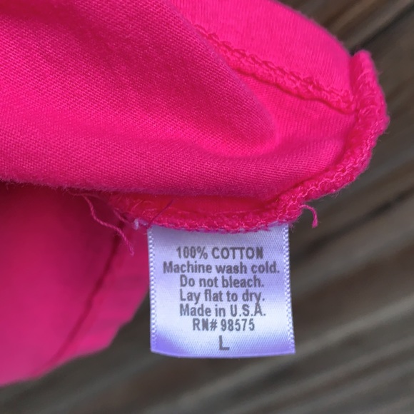 EVOL safety pin 100% pink cotton T-shirt. New! - Picture 7 of 9